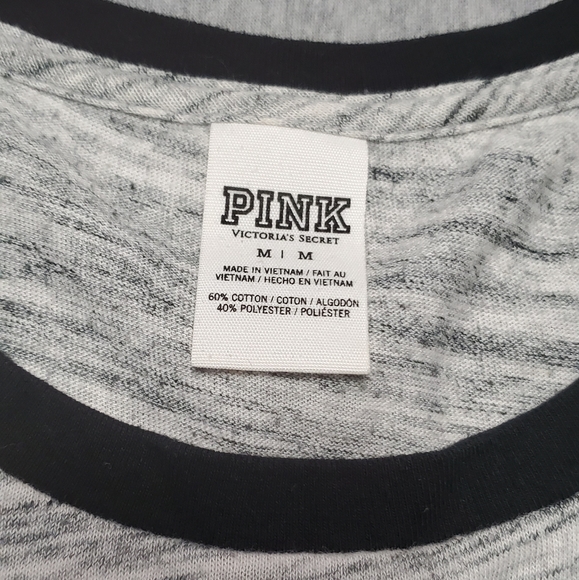 Pink VS 3/4 sleeve top - Picture 3 of 11